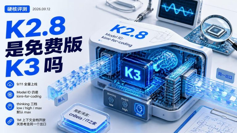 名字没换模型换了 K2.8到底算不算K3