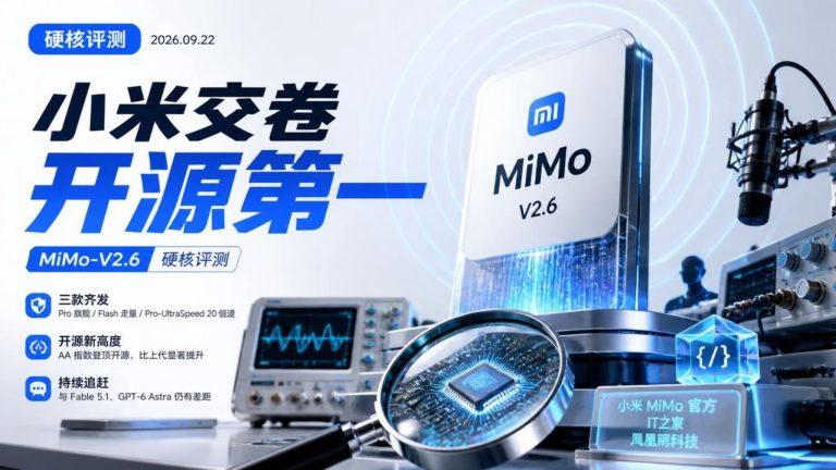小米MiMo-V2.6开源登顶：46分超越Kimi和GLM，价格只有海外零头