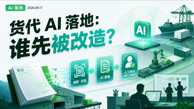 货代AI落地先改单证别追全自动