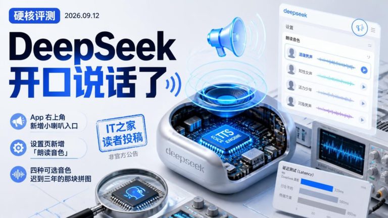 DeepSeek终于开口但只是朗读不是对话