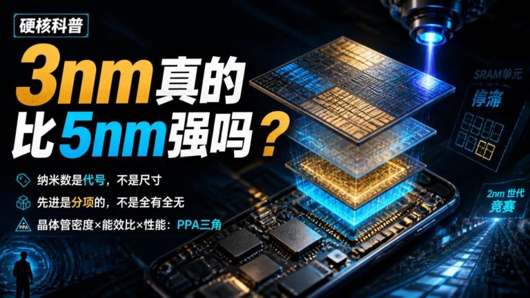 3nm真的比5nm强吗？看懂芯片先进程度的5个指标