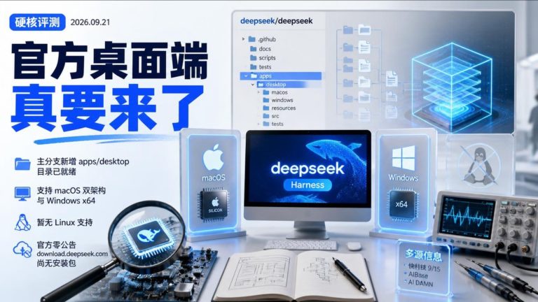DeepSeek官方桌面端实锤了：代码已进主分支，但先别急着装