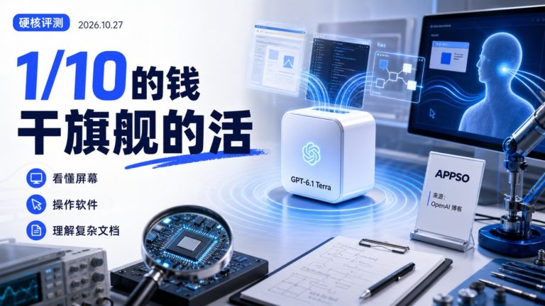 GPT-6.1 Terra骨折价发布， 花十分之一的钱干旗舰的活