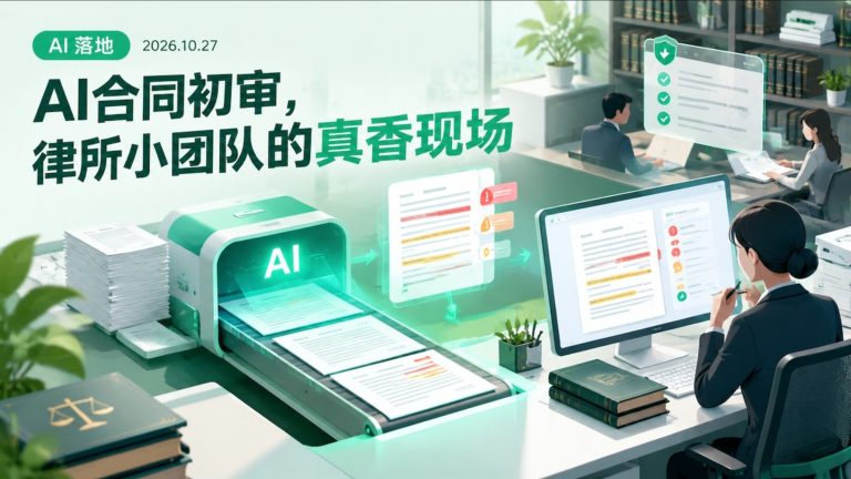 AI合同初审律所小团队真香现场
